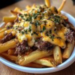 Käsige Steak-Pommes